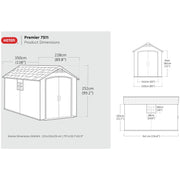 Premier Apex Shed 7.5 × 11.5 ft