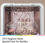 COMFEE’ Mini Plus Table Top Dishwasher – 7+3 Programs, 6L Water Tank, No Plumbing Required
