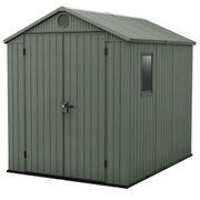 Darwin 6x8ft (1.9m x 2.4m) Garden Shed - Green