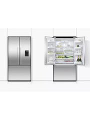 569L French Door Freestanding Fridge Freezer, Stainless Steel, Frost Free, E Energy Rating