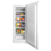 Upright Freezer 160L 6 Compartments Adjustable Thermostat Reversible Door White