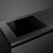 Induction Hob With 3 Heating Zones 7200W 60cm Black