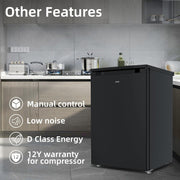Upright Freezer 90L Reversible Door Adjustable Thermostat Black