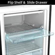 Upright Freezer 90L Reversible Door Adjustable Thermostat Black