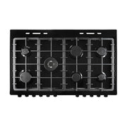 Dual Fuel Range Cooker 100cm Freestanding 7 Burners 2 Ovens Cream