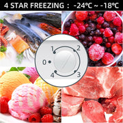 Upright Freezer 90L Reversible Door Adjustable Thermostat Black