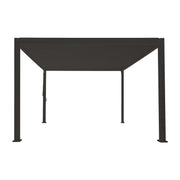 3m x 3m Square Aluminium Louvered Pergola – Grey