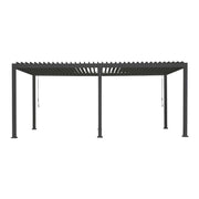 6m x 3m Rectangular Aluminium Louvered Pergola – Grey