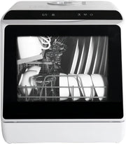 eklipt Table Top Dishwasher – Mini Countertop, 6 Programs, Built-In 5L Water Tank, Touch Control & Drying Cycle